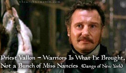 Liam Neeson Priest Vallon Gangs of New York