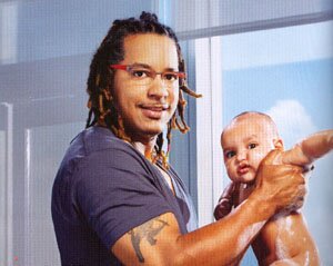 Manny with Baby