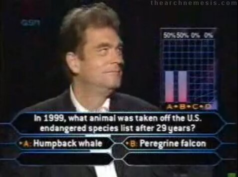 Millionaire fail thanks audience