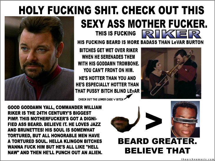 RIKER RULES LEVAR SUCKS