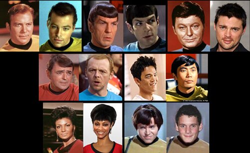Star tREK cREW coMPARISON