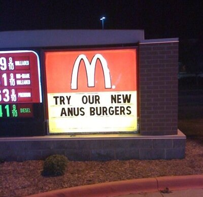 Mcdonalkds anus burgers
