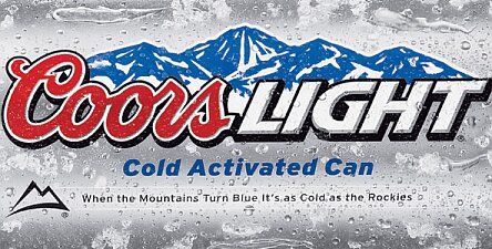 Coors cold activated can
