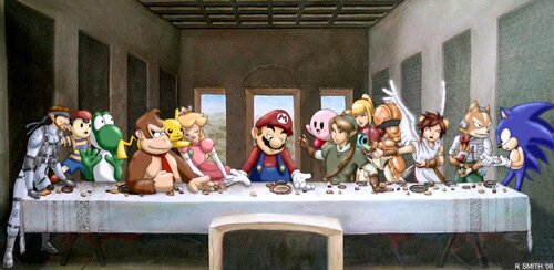 Last Supper Mario Nintendo
