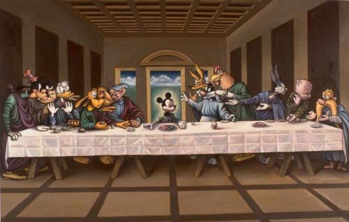 Last supper mickey mouse