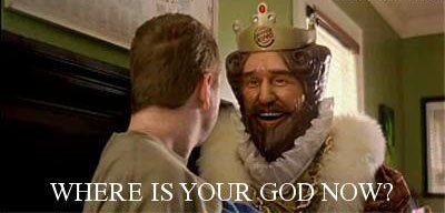 where is your god now